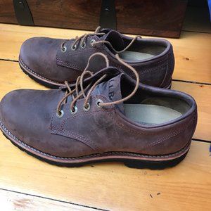 LL BEAN Bucksport Shoes 9.5 W Brown Oxford  WIDE